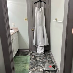 JAYGODFREY Silver Formal Gown